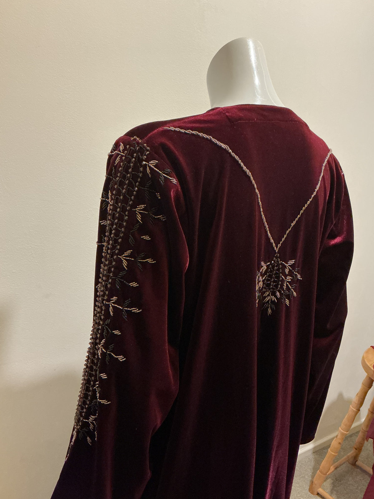 Hand Embellished Velvet Heirloom Abaya