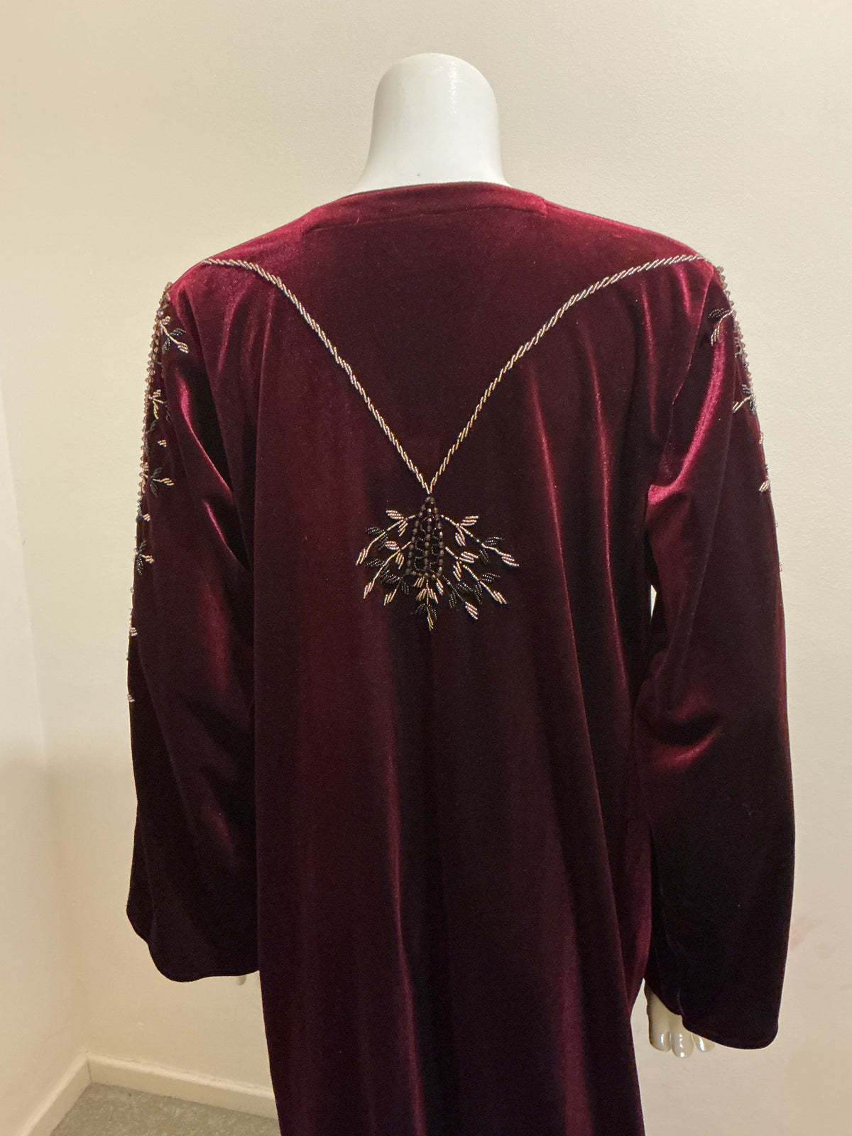 Hand Embellished Velvet Heirloom Abaya